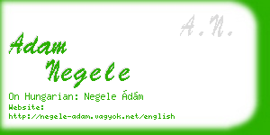 adam negele business card